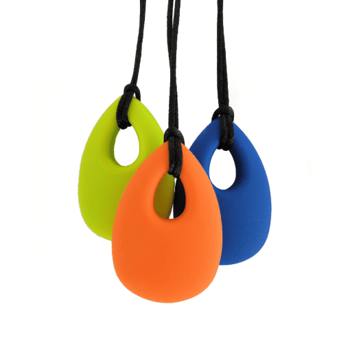 siliconen bijtketting drop in diverse kleuren