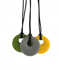 siliconen bijtketting round in diverse kleuren