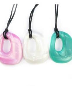 bijtketting square pearl