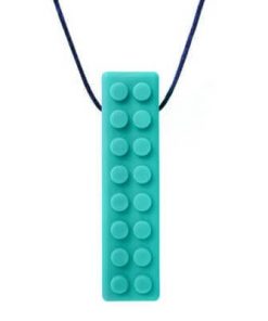 Bijtketting Ark's Therapeutic Brick Stick turquoise