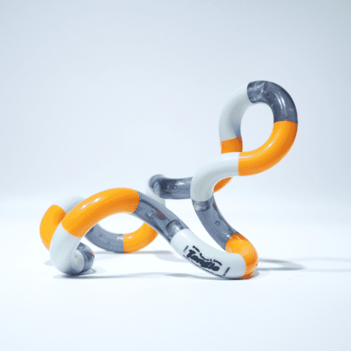 Tangle classic junior oranje grijs