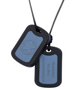 Munchables dog tag zwart